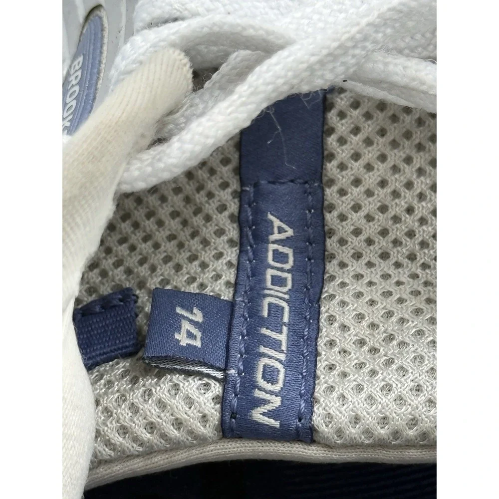 Brooks Addiction 14 Running Shoes Women's 9D Wide Gray Blue Sneaker 1203061D077